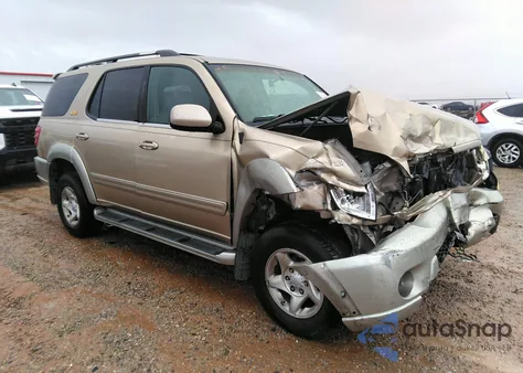 2001 Toyota Sequoia Sr5 V8 из США, поврежденный, VIN 5TDZT34A11S054490